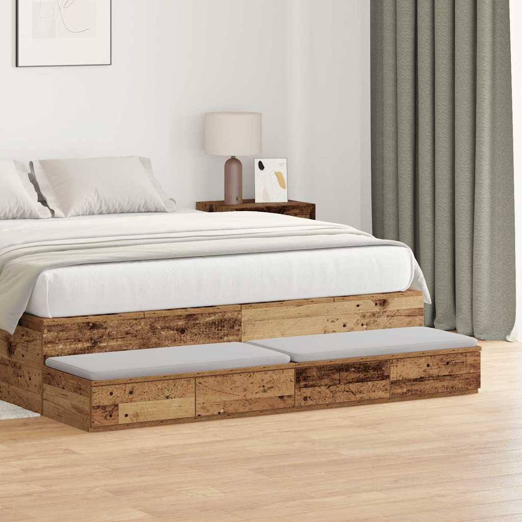 Cassetti per letto Legno vecchio 140 x 36,5 x 16,5 cm