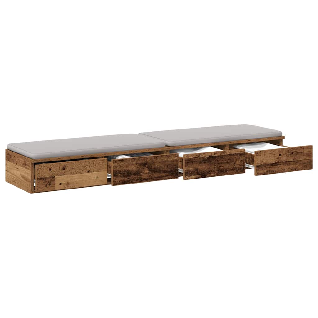 Cassetti per letto Legno vecchio 140 x 36,5 x 16,5 cm