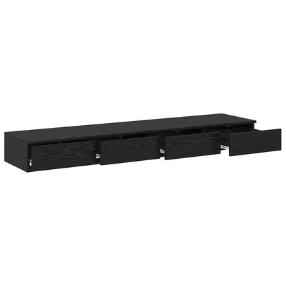 Cassetti per letto Rovere Nero 150 x 36,5 x 16,5 cm