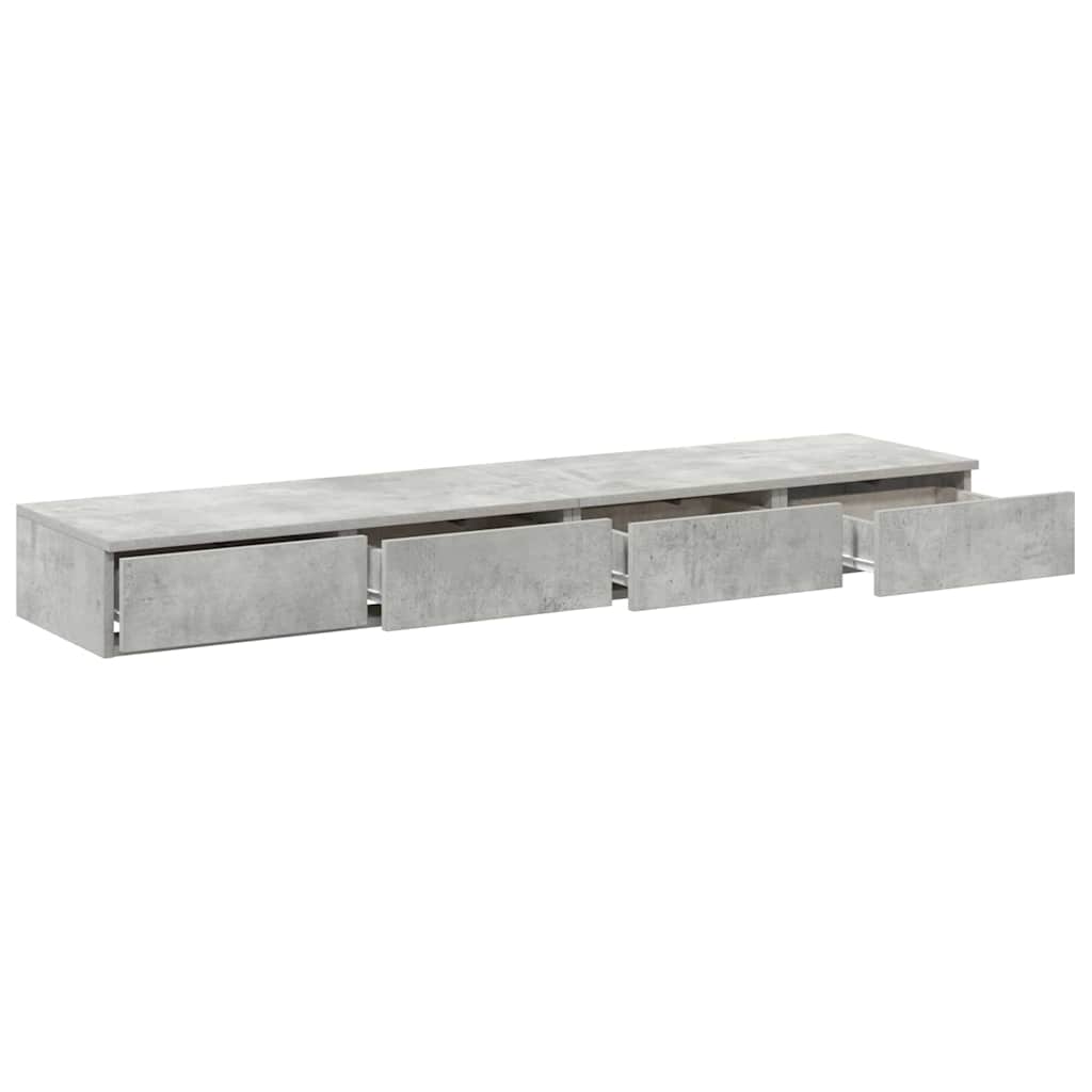 Cassetti per letto Grigio cemento 150 x 36,5 x 16,5 cm
