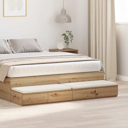 Cassetti per letto Rovere artigianale 150 x 36,5 x 16,5 cm