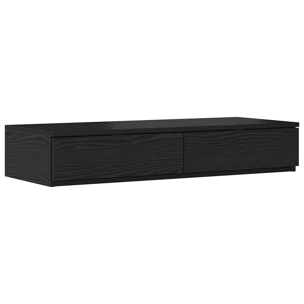 Cassetti per letto con cassetto Rovere Nero 75 x 36,5 x 16,5 cm