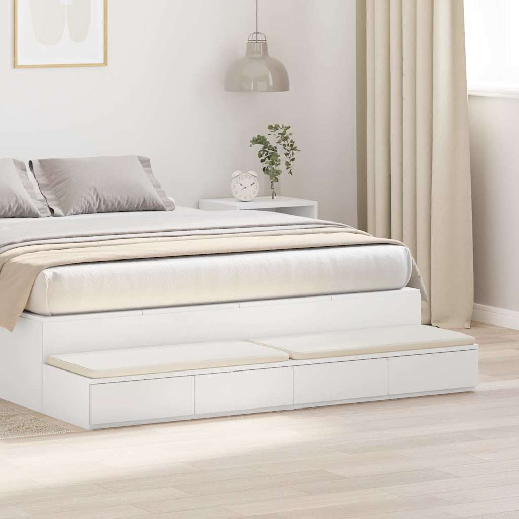 Cassetti per letto con cassetto Bianco 160 x 36,5 x 16,5 cm