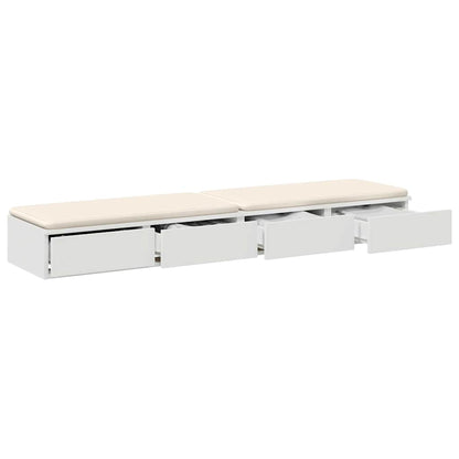 Cassetti per letto con cassetto Bianco 160 x 36,5 x 16,5 cm