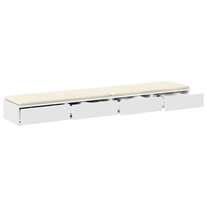Cassetti per letto con cassetto Bianco 180 x 36,5 x 16,5 cm