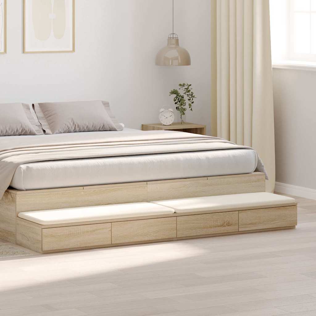 Cassetti per letto Rovere Sonoma 180 x 36,5 x 16,5 cm
