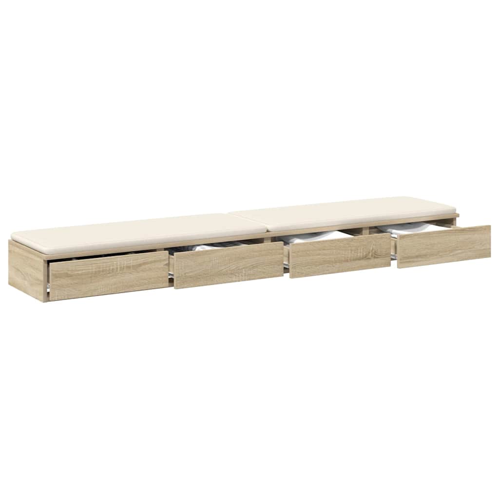 Cassetti per letto Rovere Sonoma 180 x 36,5 x 16,5 cm