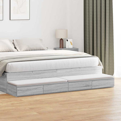 Cassetti per letto Grigio Sonoma 180 x 36,5 x 16,5 cm