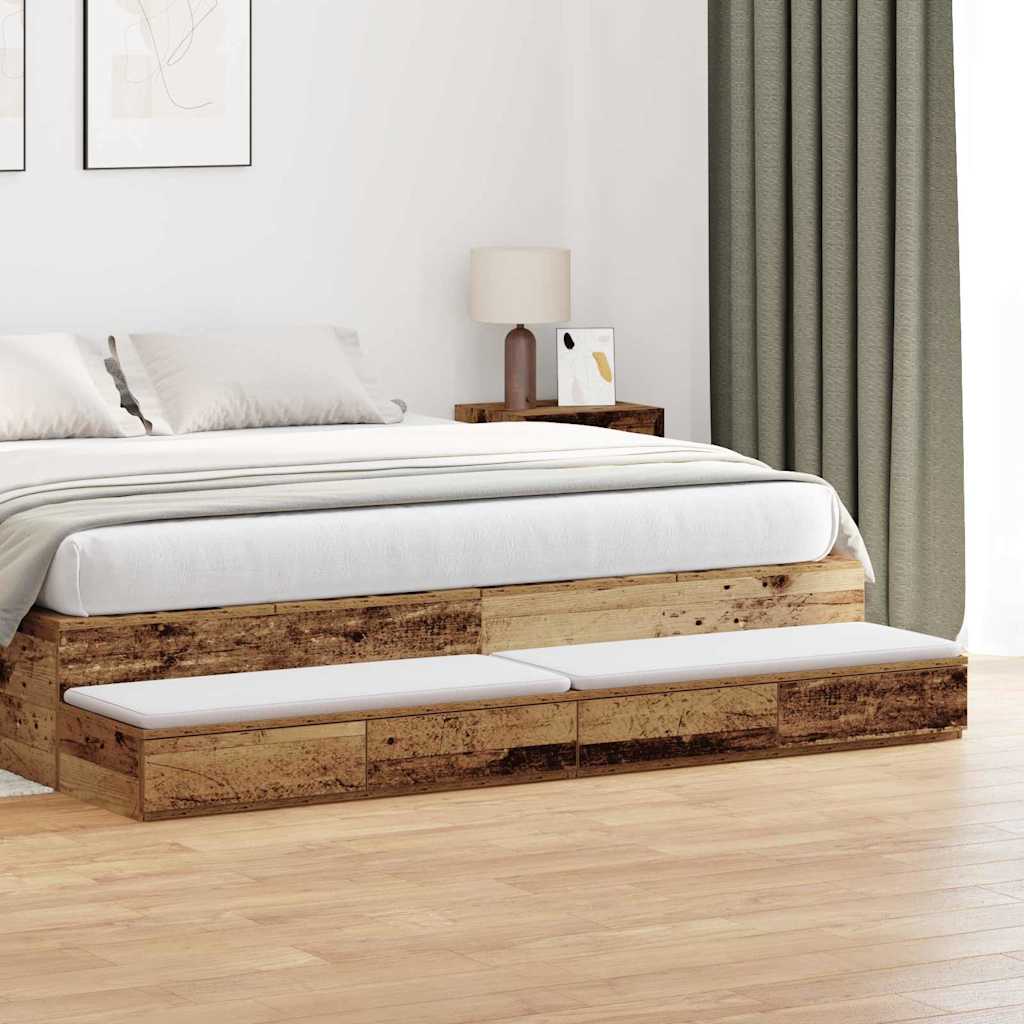 Cassetti per letto Legno vecchio 180 x 36,5 x 16,5 cm