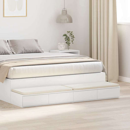 Cassetti per letto con cassetto Bianco 135 x 36,5 x 16,5 cm