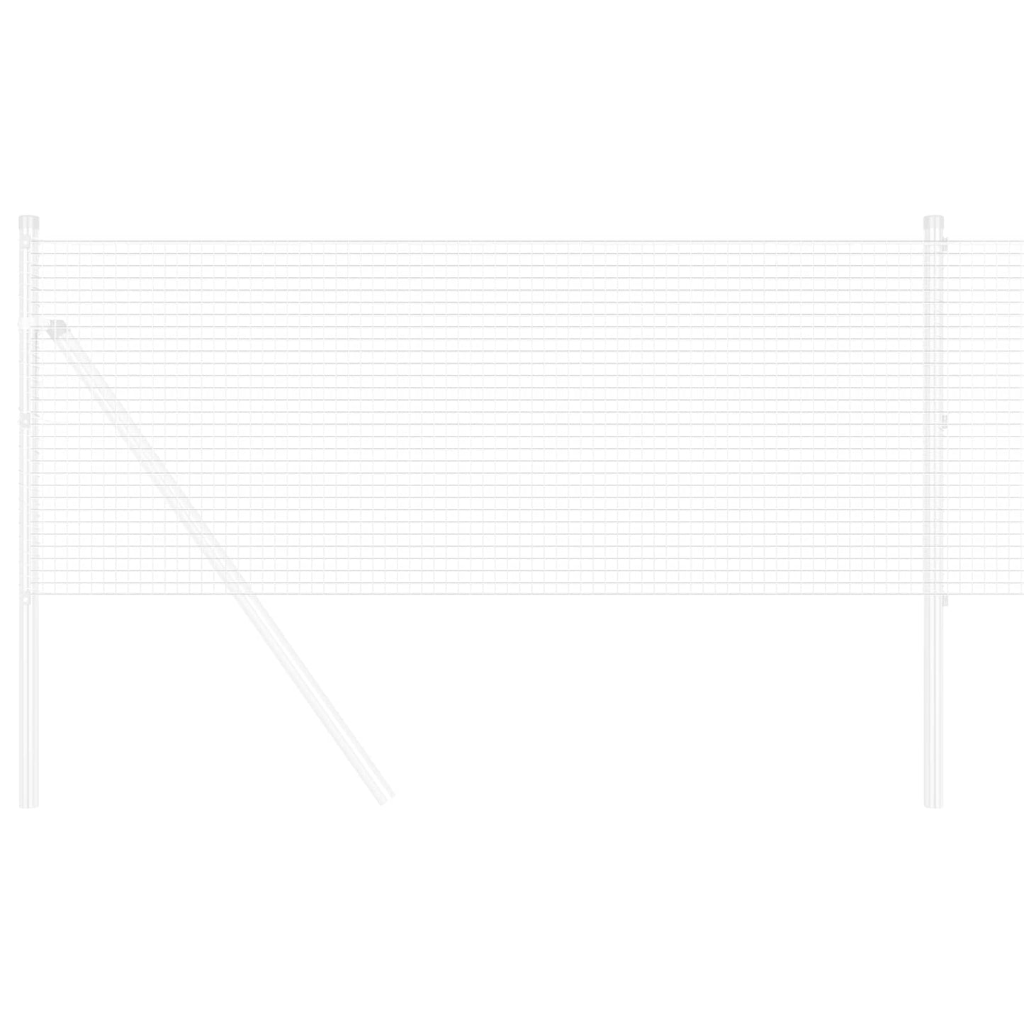 Recinzione in Rete Saldato Argento 1.4 x 25 m