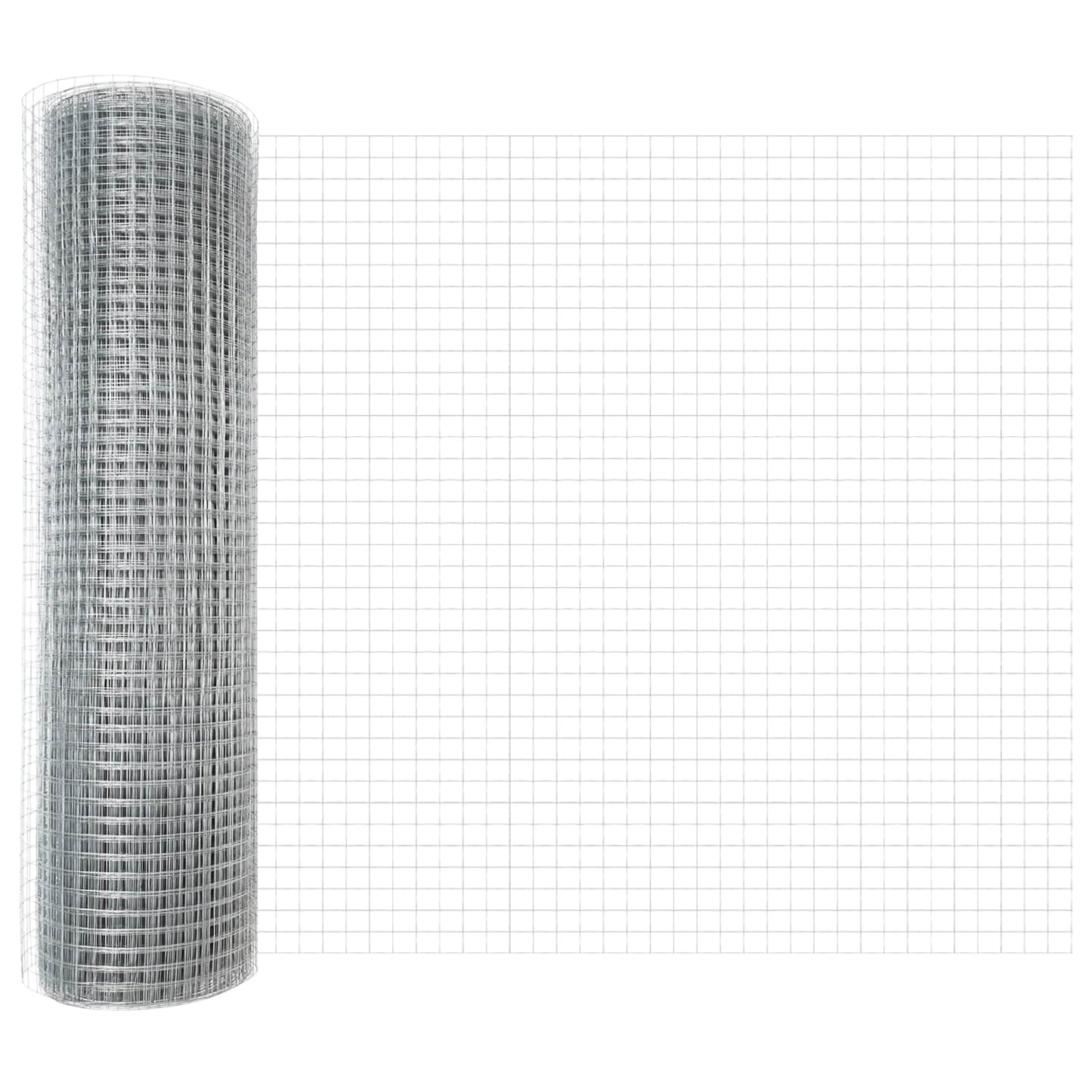 Recinzione in Rete Saldato Argento 0.4 x 50 m