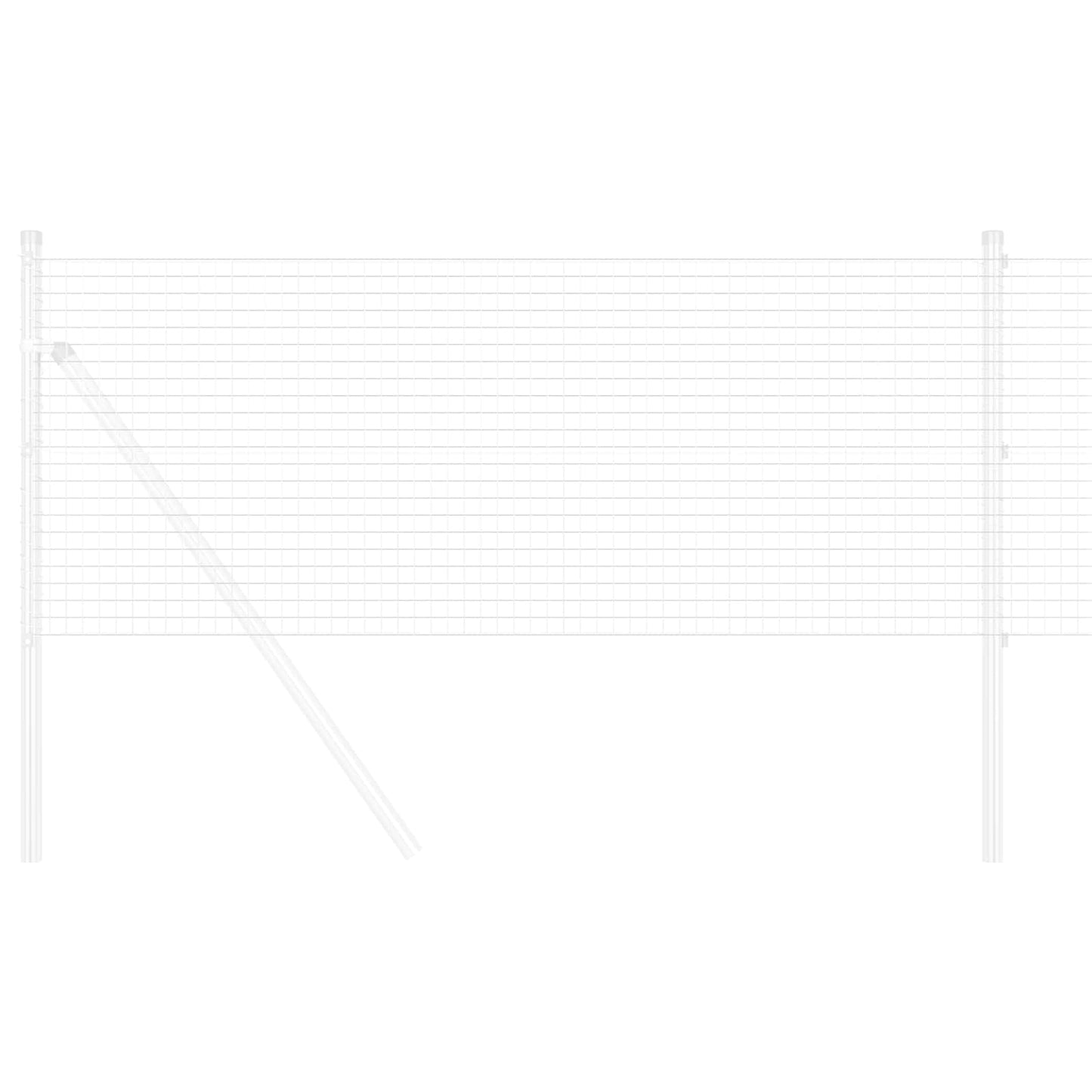 Recinzione in Rete Saldato Argento 0.4 x 50 m