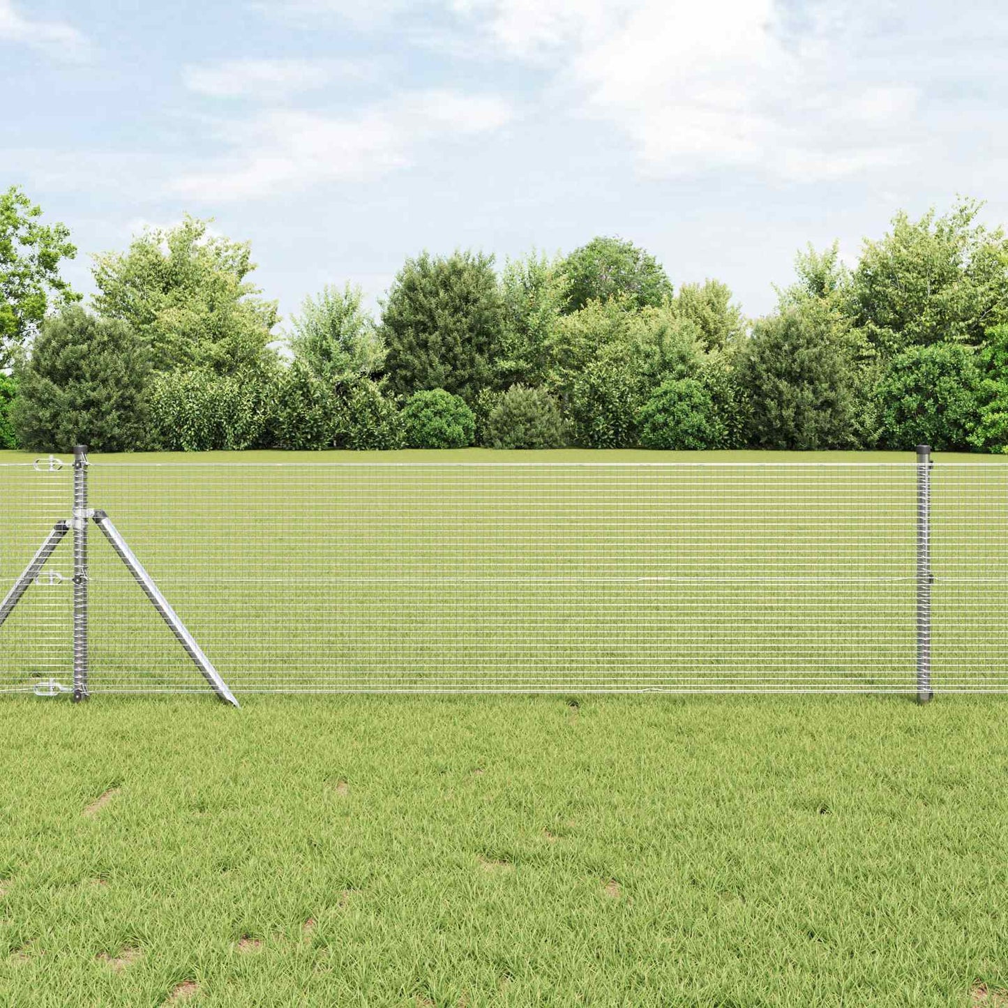 Recinzione in Rete Saldato Argento 0.5 x 50 m