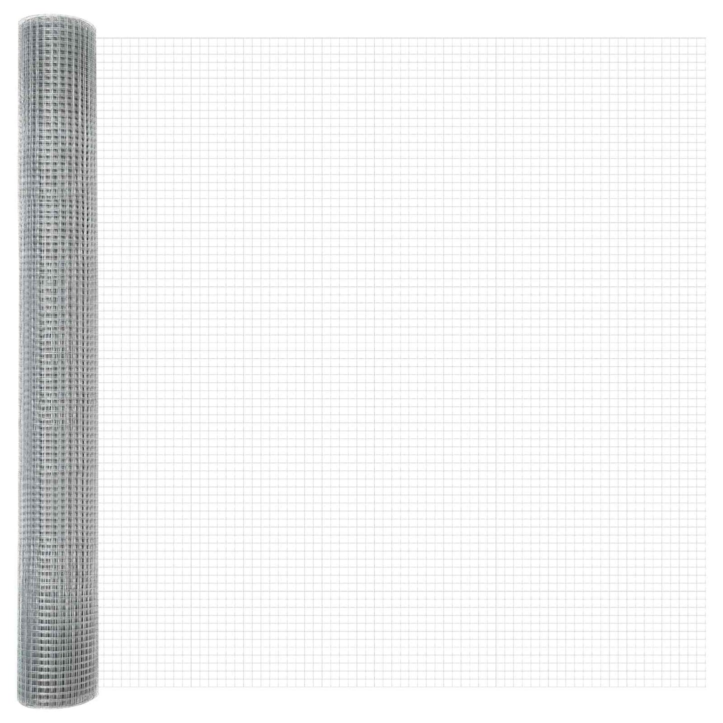 Recinzione in Rete Saldato Argento 1 x 50 m