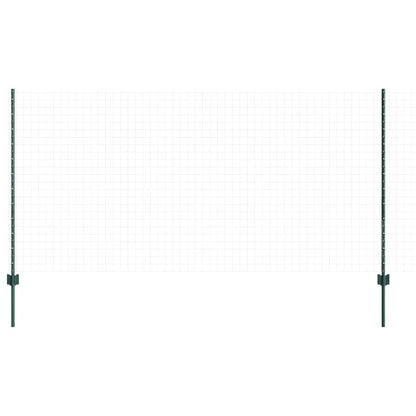Palo della recinzione 44 pcs Verde 160 cm Acciaio