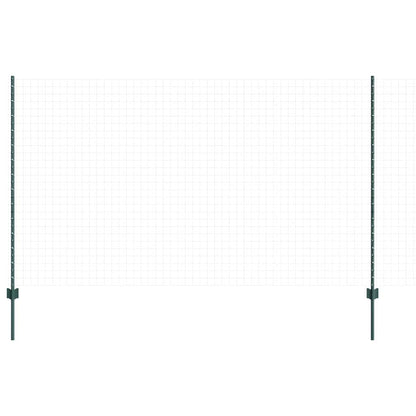 Palo della recinzione 44 pcs Verde 180 cm Acciaio