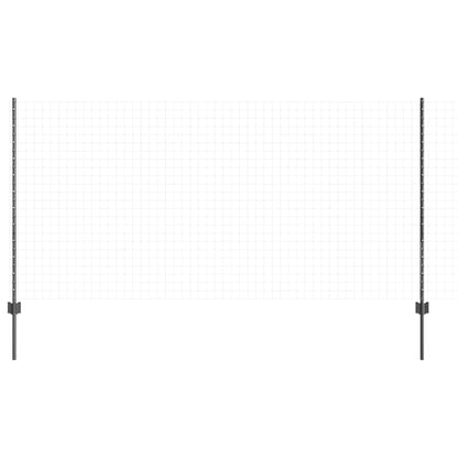 Palo della recinzione 44 pcs Grigio 160 cm Acciaio
