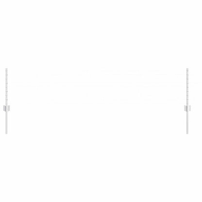 Palo della recinzione 22 pcs Argento 80 cm Acciaio