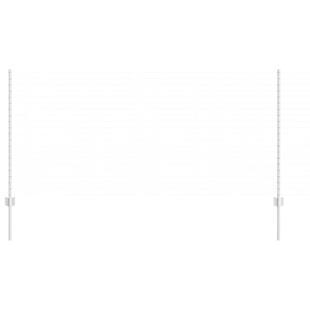 Palo della recinzione 22 pcs Argento 160 cm Acciaio