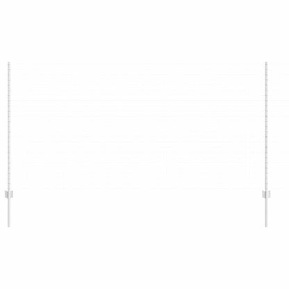 Palo della recinzione 22 pcs Argento 180 cm Acciaio