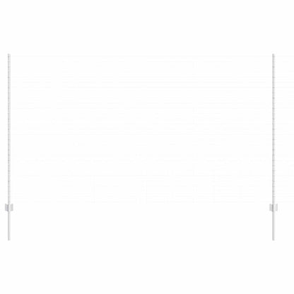 Palo della recinzione 44 pcs Argento 200 cm Acciaio