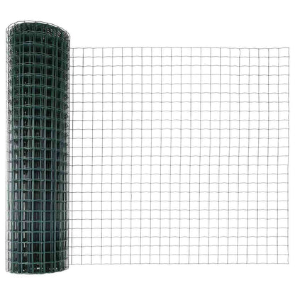 Recinzione con Posto Verde 1,2 x 10 m Acciaio e PVC