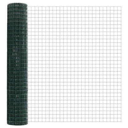 Recinzione con Posto Verde 1,5 x 10 m Acciaio e PVC