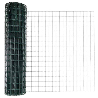 Recinzione con Posto Verde 1,2 x 10 m Acciaio e PVC