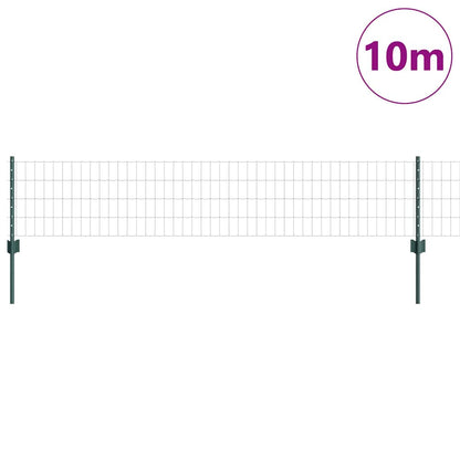 Recinzione con Posto Verde 0,4 x 10 m Acciaio e PVC