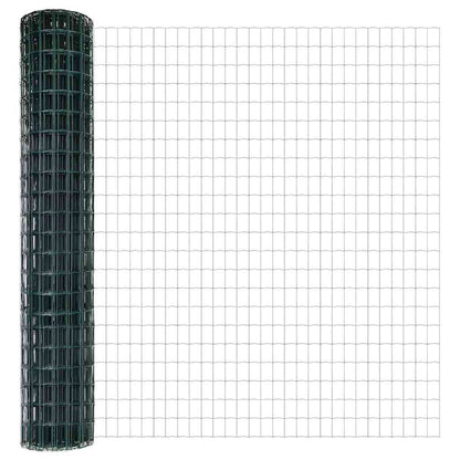 Recinzione con Posto Verde 1,6 x 10 m Acciaio e PVC