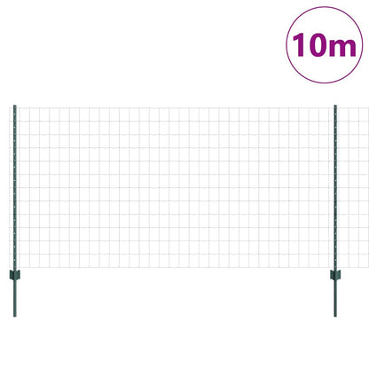 Recinzione con Posto Verde 1,2 x 10 m Acciaio e PVC