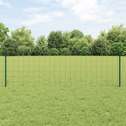 Recinzione con Posto Verde 0,6 x 10 m Acciaio e PVC