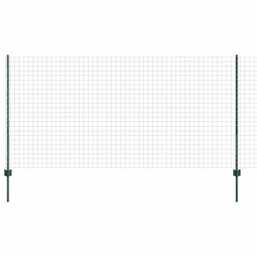 Recinzione con Posto Verde 1,2 x 25 m Acciaio e PVC