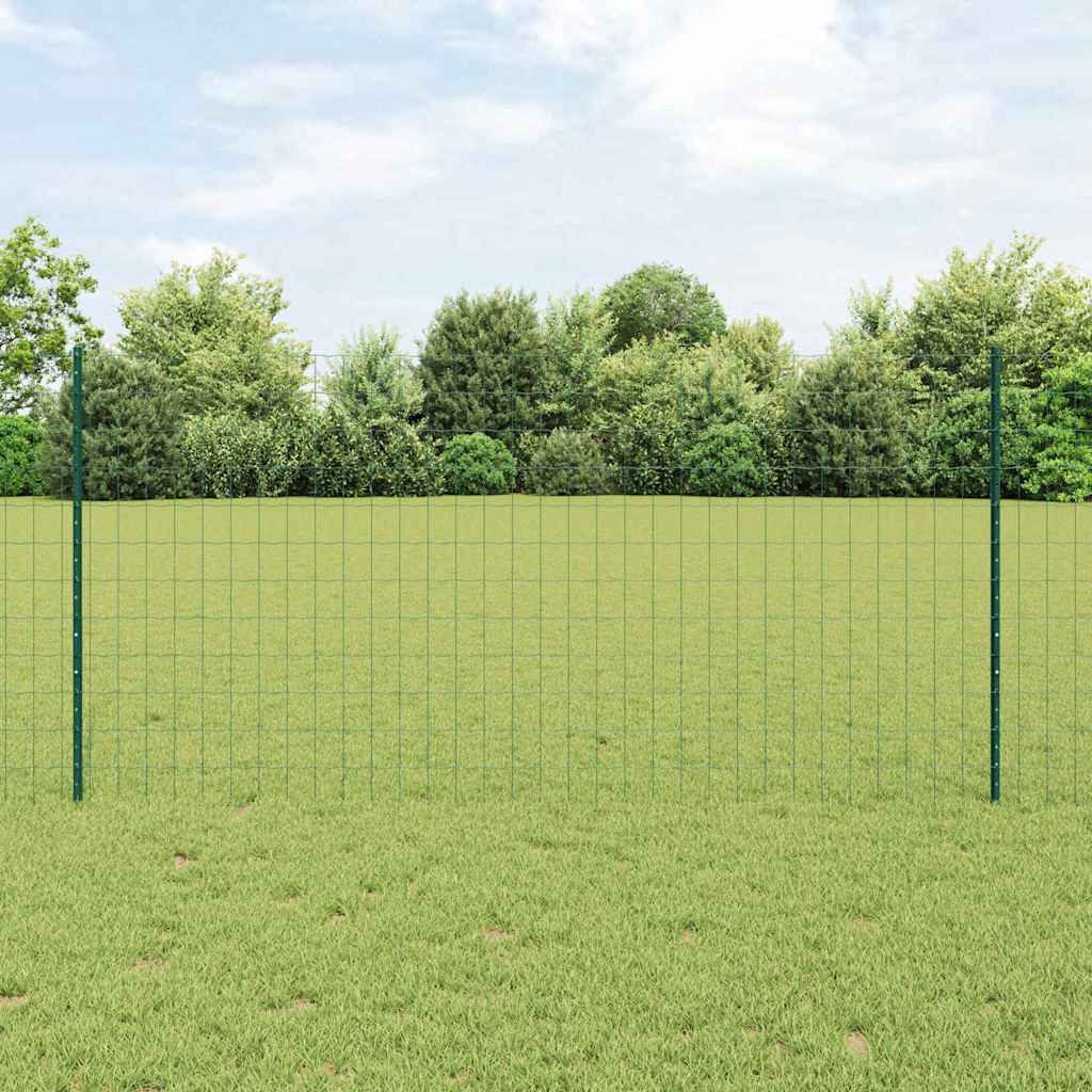Recinzione con Posto Verde 1,2 x 25 m Acciaio e PVC