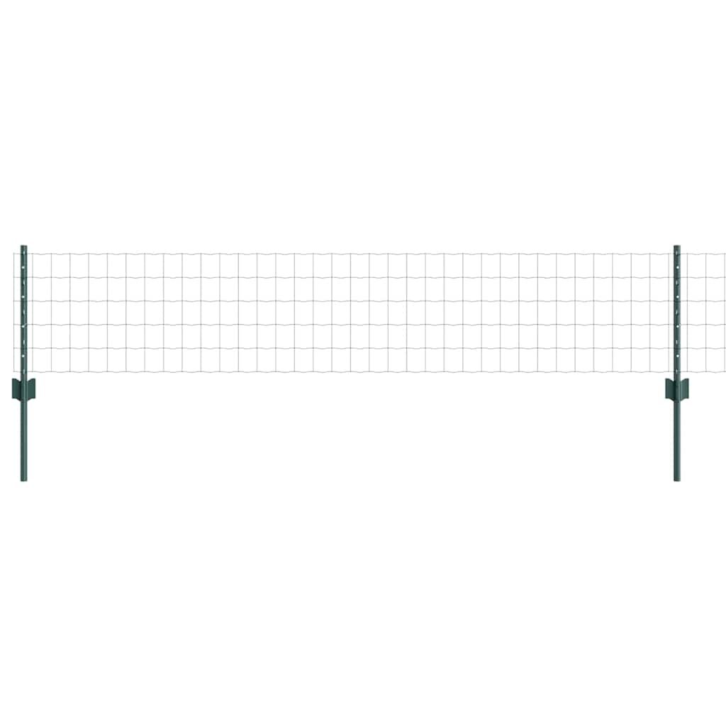 Recinzione con Posto Verde 0,4 x 10 m Acciaio e PVC