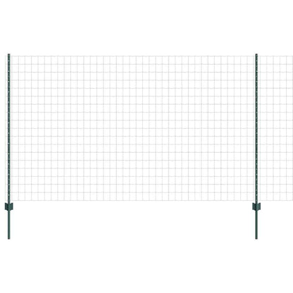 Recinzione con Posto Verde 1,4 x 10 m Acciaio e PVC