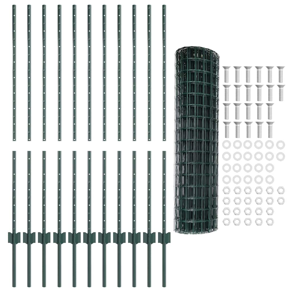 Recinzione con Posto Verde 1,2 x 25 m Acciaio