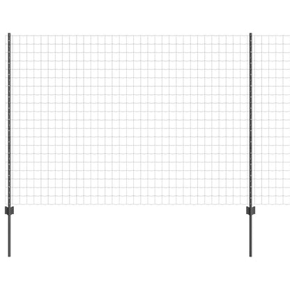 Recinzione con Posto Grigio 1,5 x 10 m Acciaio