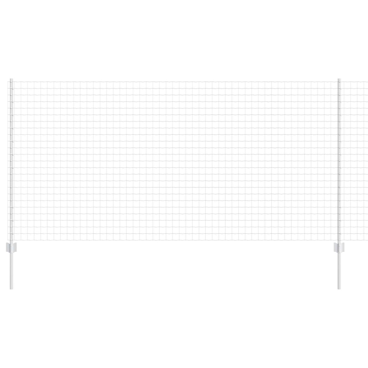 Recinzione con Posto Argento 1,2 x 10 m Acciaio