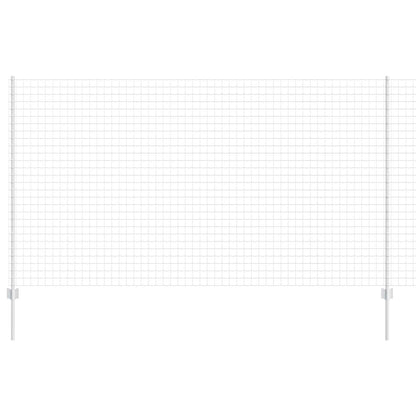 Recinzione con Posto Argento 1,4 x 10 m Acciaio