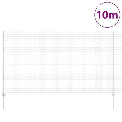 Recinzione con Posto Argento 1,4 x 10 m Acciaio