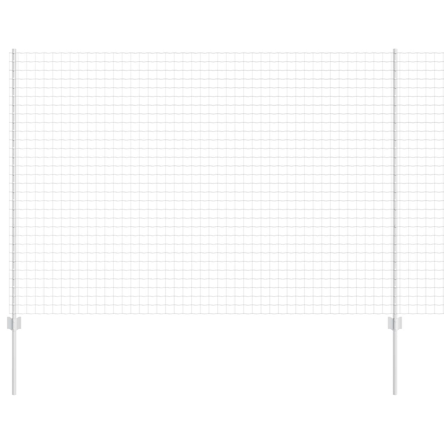 Recinzione con Posto Argento 1,6 x 10 m Acciaio