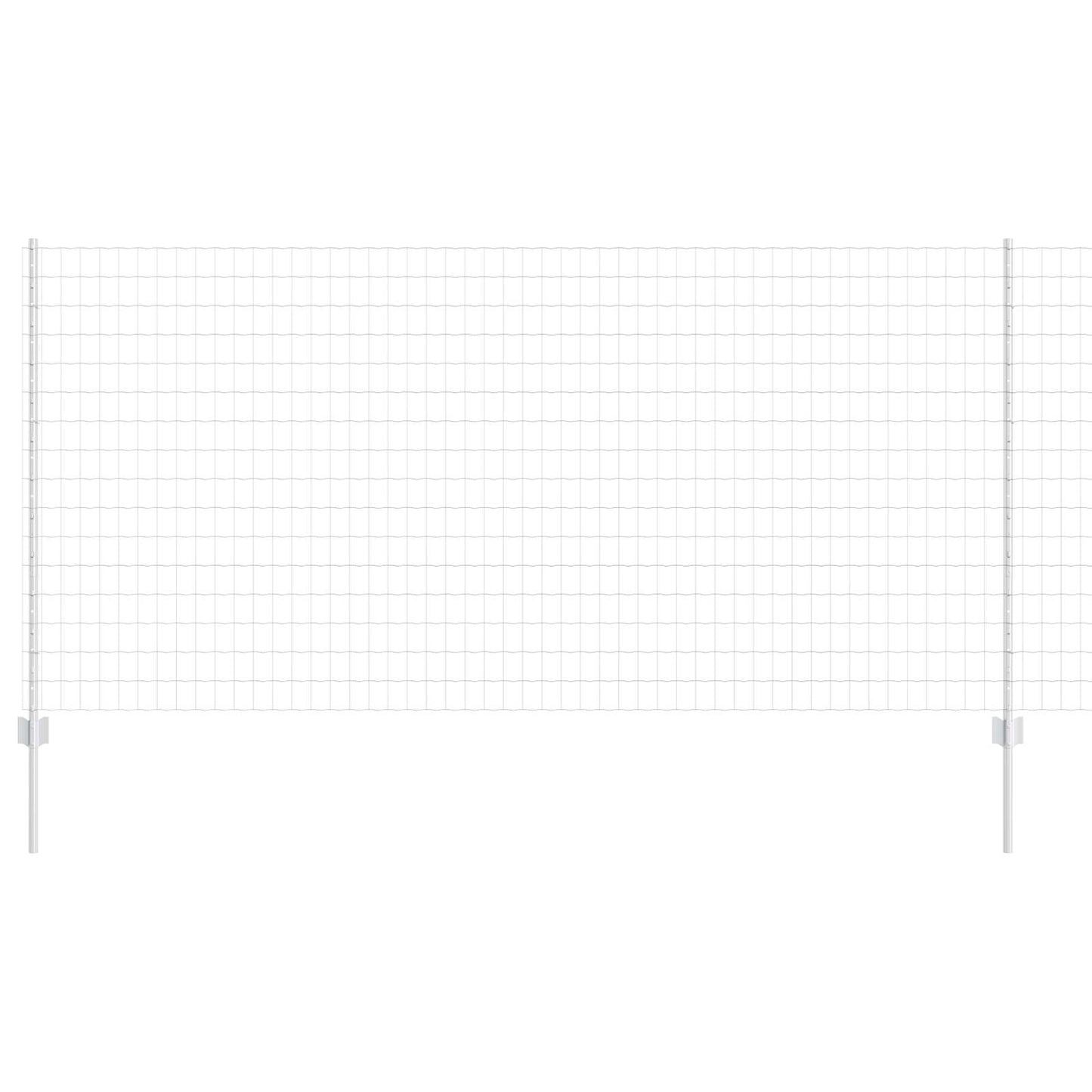 Recinzione con Posto Argento 1,2 x 10 m Acciaio