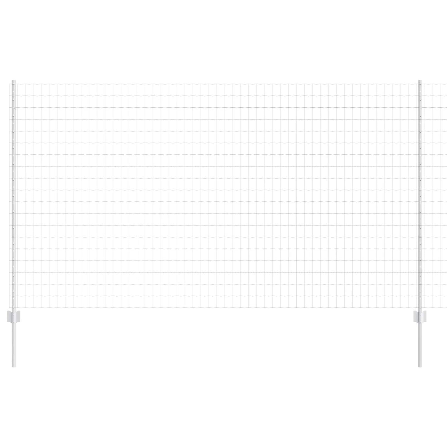 Recinzione con Posto Argento 1,4 x 10 m Acciaio