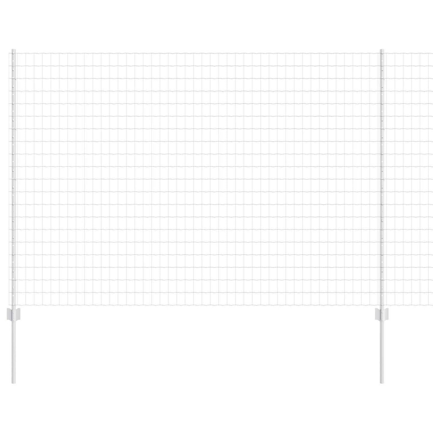 Recinzione con Posto Argento 1,5 x 10 m Acciaio