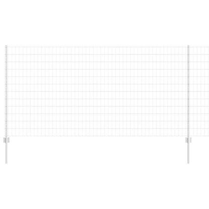 Recinzione con Posto Argento 1,2 x 10 m Acciaio