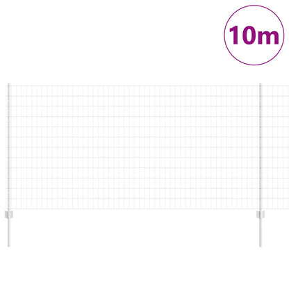 Recinzione con Posto Argento 1,2 x 10 m Acciaio