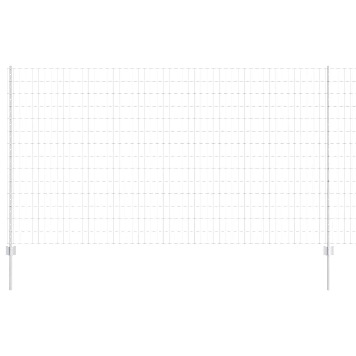 Recinzione con Posto Argento 1,4 x 10 m Acciaio