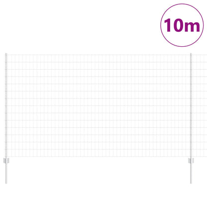 Recinzione con Posto Argento 1,4 x 10 m Acciaio